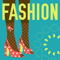 FASHION Word And High Heels Banner