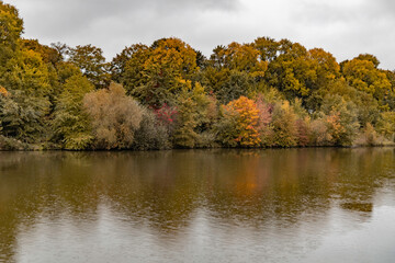 Fototapeta na wymiar Herbstliche Uferlandschaft