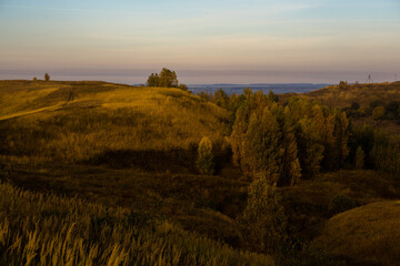 Obraz premium sunset in the mountains