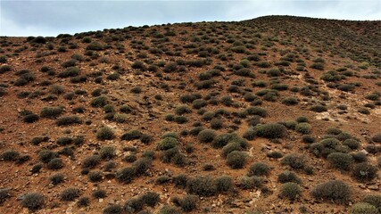 desert mountains with beautiful shapes and colors