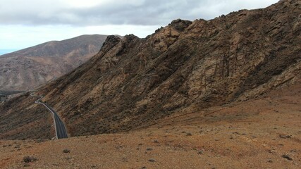 desert mountains with beautiful shapes and colors