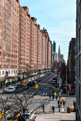 Fototapeta na wymiar Foto de las calles de Nueva York desde High Line Park