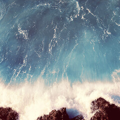 storm over the sea