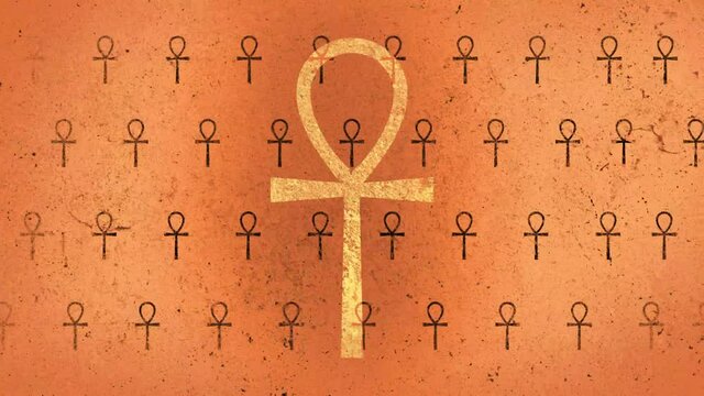 Ankh key of life symbol animated backgrounder