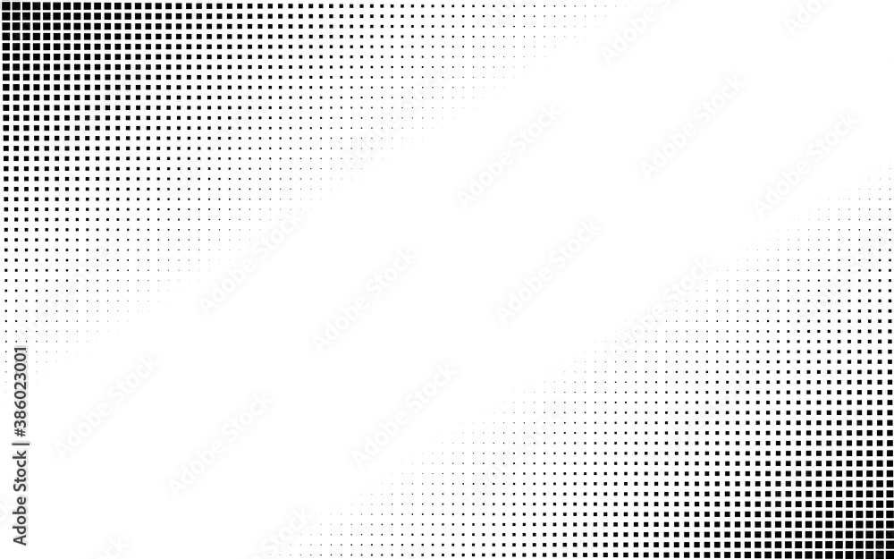 Poster squares halftone geometric background pattern and texture vector illustration
