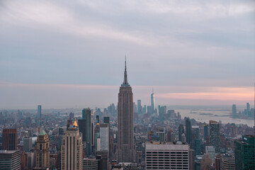 Fototapeta premium Foto del skyline de Nueva York desde Top Of the Rock