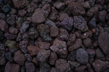 pink and purple pebbles