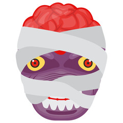 
Mummy wrapped in a clothe, halloween mummy 
