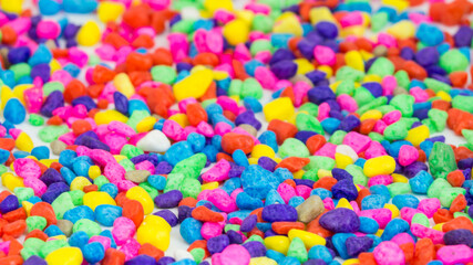 Colored stone,colorful rocks for working DIY small garden or fish tank decoration