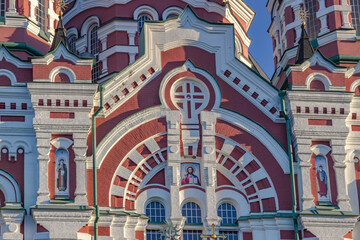 Kyiv, Ukraine, October 14, 2020: The Cathedral of St. Pantaleon or St. Panteleimon - 386028490