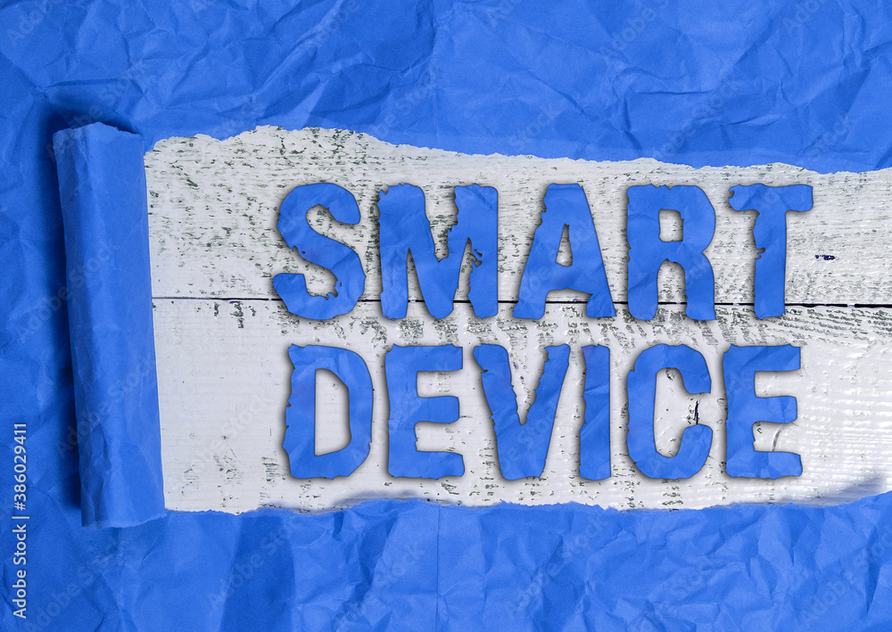 Poster text sign showing smart device. business photo text electronic gadget that able to connect share int