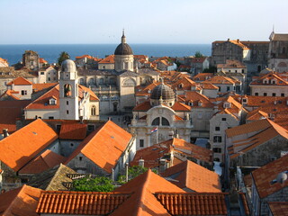 panorama of the old town of Dubrovnik 