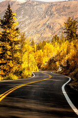 The curvy roads of Inyo County, California