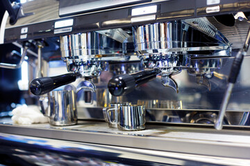 Close-Up of coffee machine 