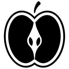 
A fibre fruit with smalls seeds healthy diet, apple 
