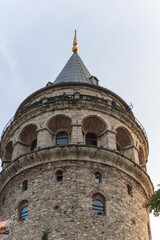 Fototapeta na wymiar The magnificent Details ancient Galata tower
