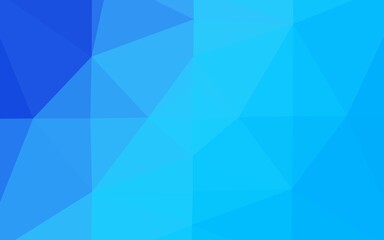 Obraz premium Light BLUE vector shining triangular template.