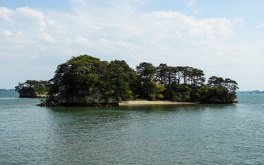 One ot the islands of Matsushima Bay, one of the Three Views of Japan