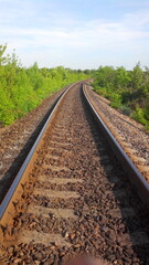 Obraz premium railway in the countryside