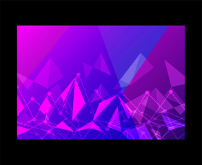 Abstract technological innovation with connected line and dots. futuristic - flyers - banners - backgrounds - web. headline