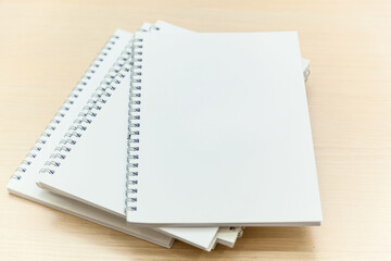 White notepads on the table