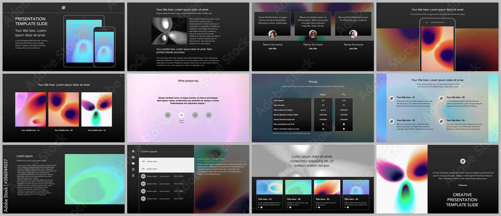 Canvas Prints vector templates for website design, presentations, portfolio. templates for presentation slides, fl