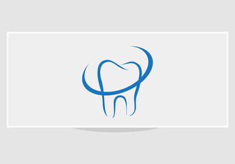 Dental clinic vector sign mark icon.