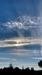sunset in the sky