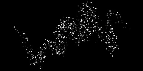 Silver glitter confetti.