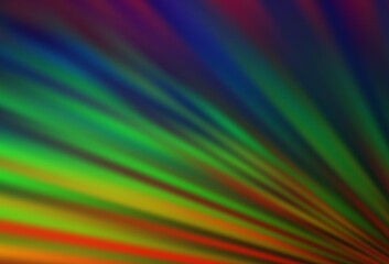 Dark Multicolor, Rainbow vector pattern with narrow lines.
