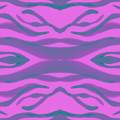 Seamless Zebra Fur. Fashion Wild Texture. Purple 