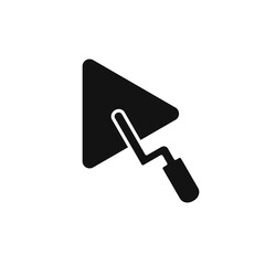 Trowel icon. Flat design. Work tool