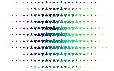 Light Multicolor, Rainbow vector texture in triangular style.