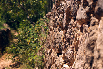 Majorcan agricultural terrace stones