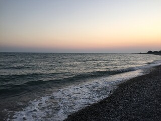 sunset on the beach