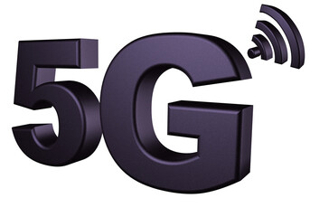 5G logo noir