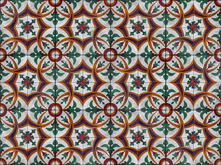 Ancient hydraulic tiles, Diamantina, Brazil 