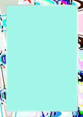 cadre carte abstrait 