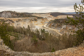 Mining of lime called Devils Stairs