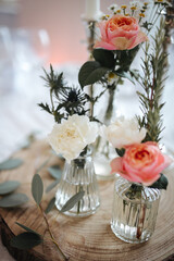 beautiful wedding location table arrangements