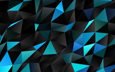Fototapeta premium Light Blue, Green vector triangle mosaic cover.
