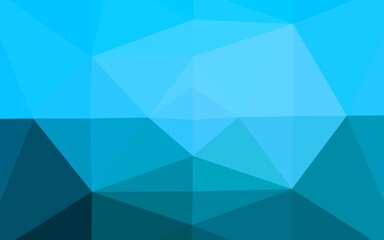 Light BLUE vector polygonal background.