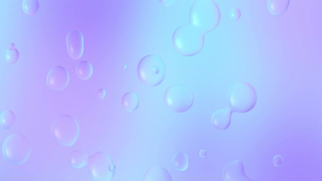 Abstract background with morphing circles and shapes. colorful gradient water drops. Animation of seamless loop. Metamorphosis Structure. Colorful gradient bubbles 4k stock footage. live Wallpaper