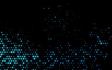 Dark BLUE vector cover with spots.