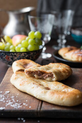 Flatbread with Savory Red Bean Stuffing, Georgian Traditional Lobiani