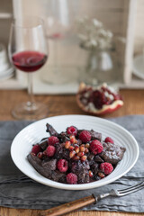Sauteed Chicken Liver with Red Wine and Berries