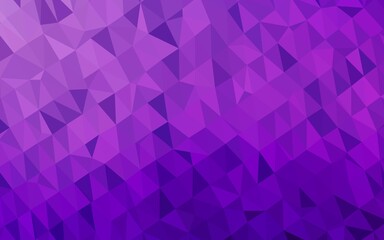 Light Purple vector polygon abstract background.