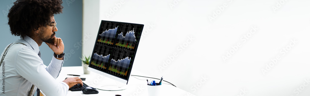 Poster Business Data Analyst Using Computer