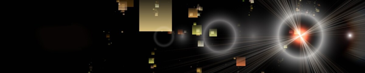 Futuristic square panorama background design illustration with light