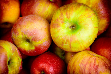Honeycrisp apples. Healthy diet food concept.
